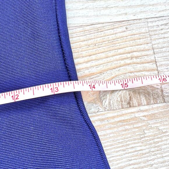 Valiant Paris Off Shoulder Mini Bodycon Dress | Blue Size Large - Picture 7 of 9